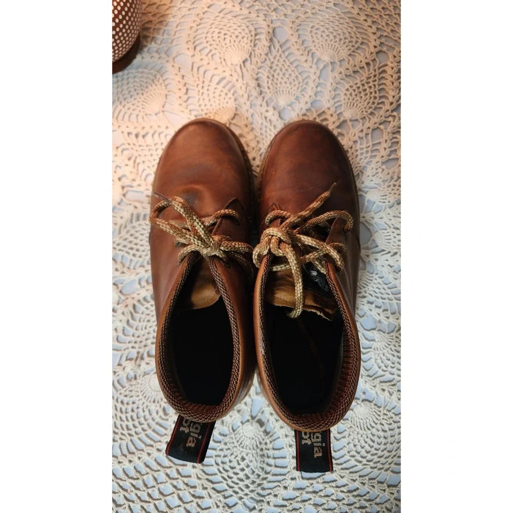 Georgia Boot Chukka Wedge Work Boots Full Grain Leather Men's 11‎ Lace Up